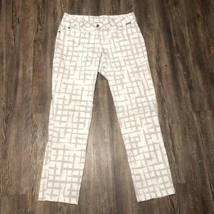 MDC Pants Women's 38 Stretch Abstract All Over Print Golf Active Outdoor